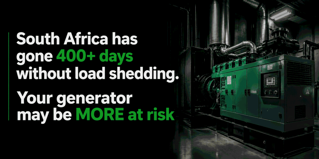 Boron FM - South Africa has gone 400+ days without load shedding. Your generator may be MORE at risk